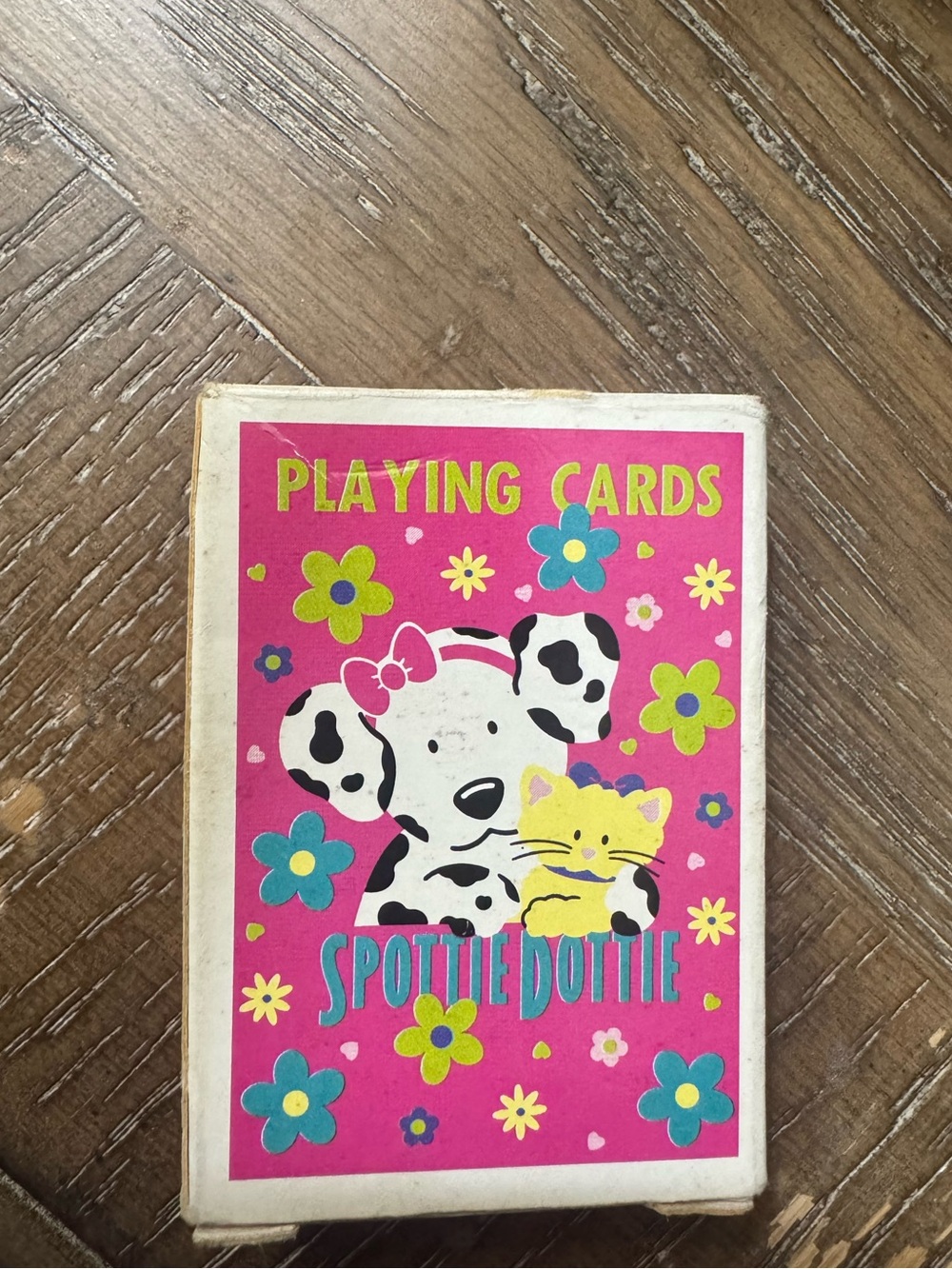 vintage 1995 Sanrio Spottie Dottie mini playing cards